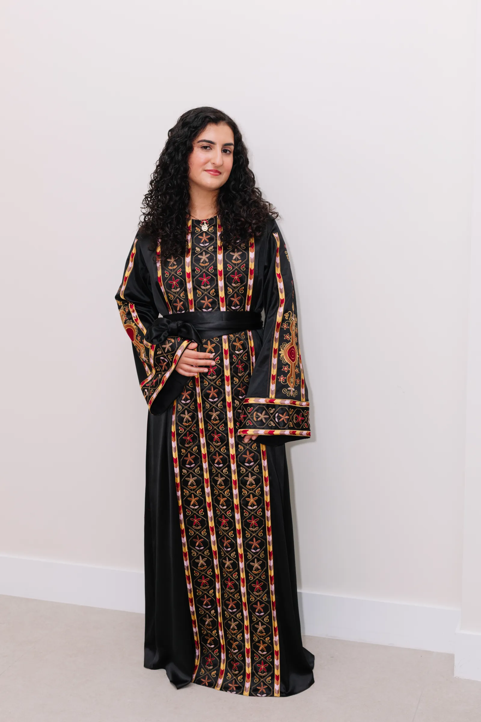 Black Falahi Abaya